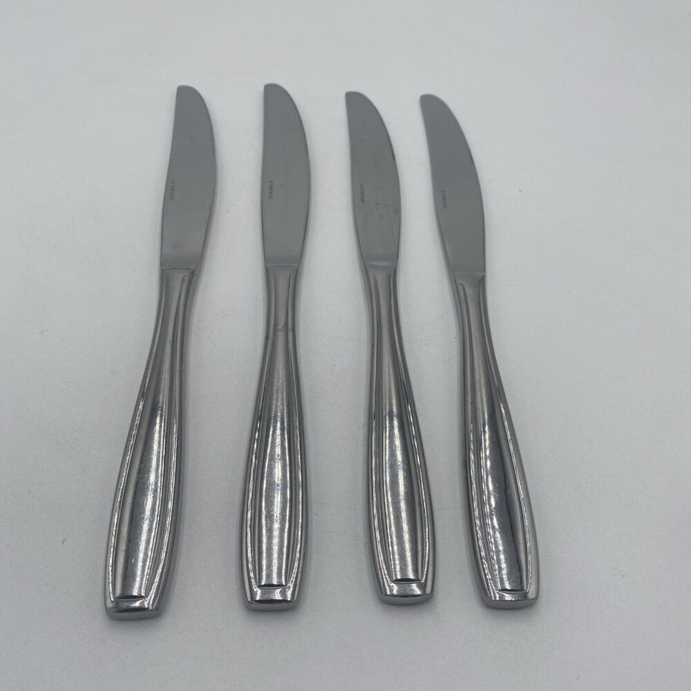 Oneida Satin Bristol Everdale Knives Set 4 Stainless Steel Flatware 9.5" Knife